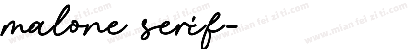 malone serif字体转换